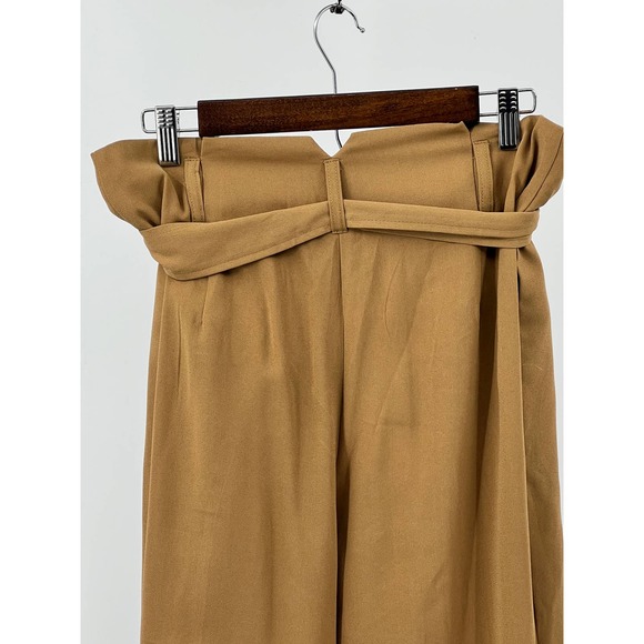 Know One Cares Pants Camel Trousers Cropped Nordstrom Women's Size Large - Picture 5 of 8